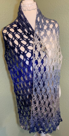 City Lace Cowl Long Wrap #2