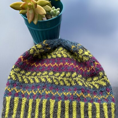 Leaves Fair Isdle Beanie