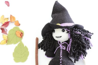 Dark Witch Halloween Doll
