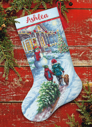 Dimensions Christmas Tradition Stocking Counted Cross Stitch Kit