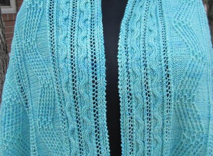 Echo Lake Cluster Shawl