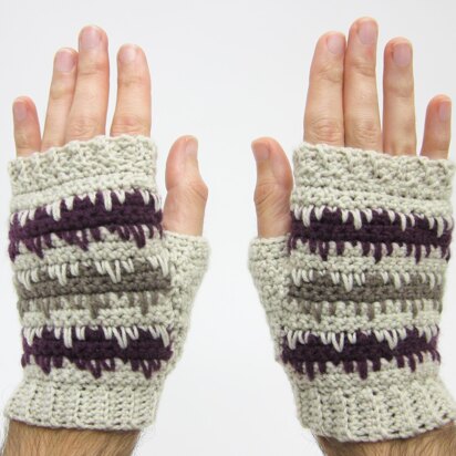 Easy Argyle Men's Mitts