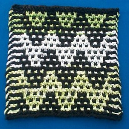 Mosaic Chevrons Cloth - knitting pattern