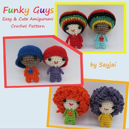 Funky Guys PDF Amigurumi Crochet Pattern