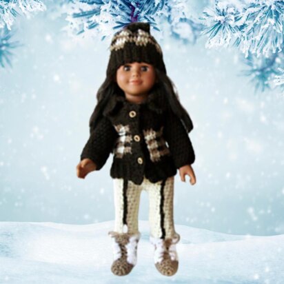 18" Skiing outfit for doll