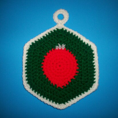 Christmas Ornament Potholder C-147