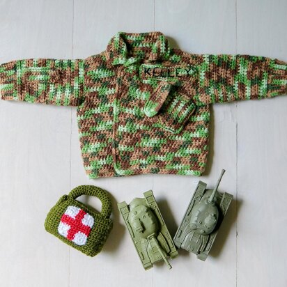 Military Camouflage Baby Sweater