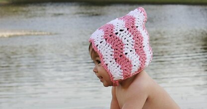 Chevron Pixie Bonnet