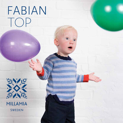 "Fabian Top" - Top Knitting Pattern For Boys in MillaMia Naturally Soft Merino
