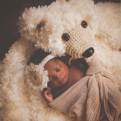 Faux Bear Skin Nursery Rug