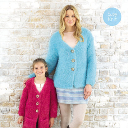 Long and Short Cardigans in Sirdar Touch - 7918 - Downloadable PDF
