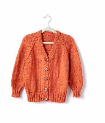 Adult's Knit V-Neck Cardigan in Caron Simply Soft - Downloadable PDF ...