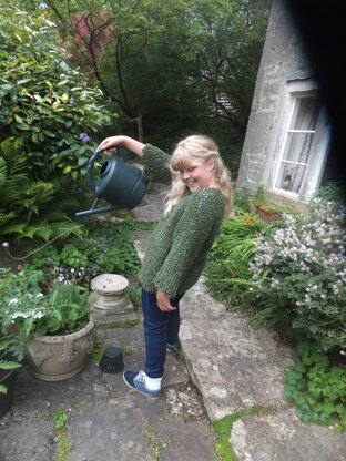 Green Fingered.  Finger Knit Tunic