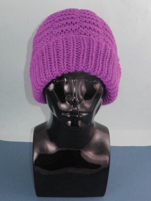 Chunky Basket Stitch Beanie Hat