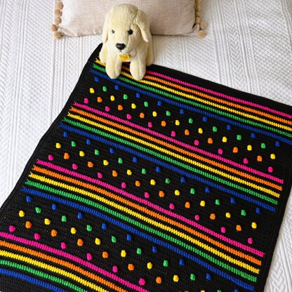 Spots & Stripes Baby Blanket - US Terms
