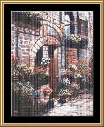 Mystic Stitch Flower Pots At Spello Chart Book - 960581 -  Leaflet