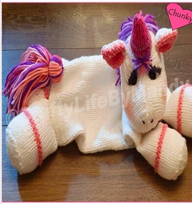 Unity The Unicorn Pyjama/Water Bottle Cosy