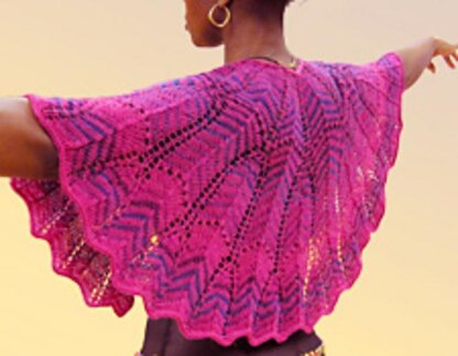 Colorama Crescent Shawl in 4 sizes