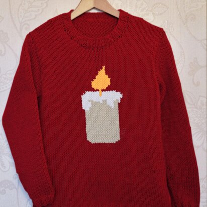 Intarsia - Candle Chart - Adults Sweater