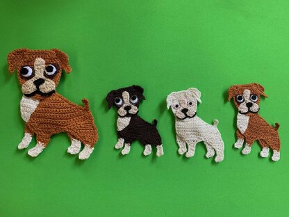 Boxer Crochet Pattern, Crochet Boxer Dog Pattern, Amigurumi Boxer