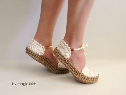 Rustic ballerina slippers