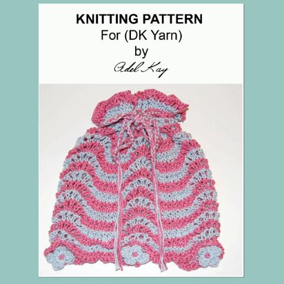Loretta Draw String Purse Clutch Dorothy Bag DK Yarn Knitting and Crochet Pattern by Adel Kay