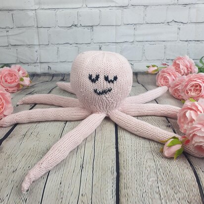 Knitted Octopus soft toy