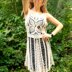 Crochet summer lacy bohemian dress.