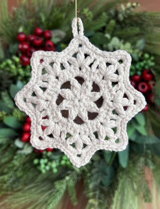 Puff Star Snowflake Ornament