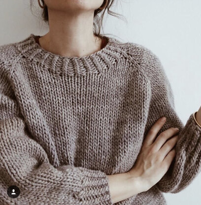 Rib knit sweater