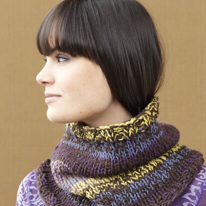 Cross River Cowl in Lion Brand Cotton-Ease - 90575AD