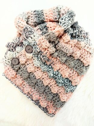 Bubbles collar scarf