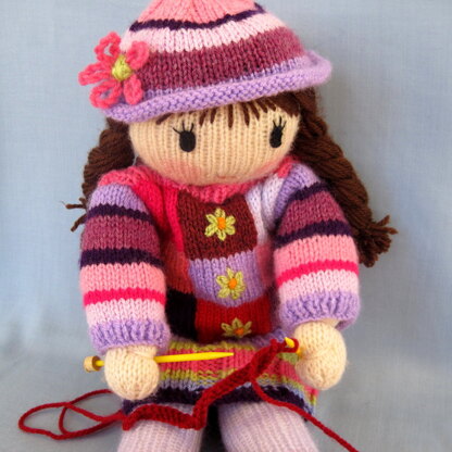 Posy loves knitting