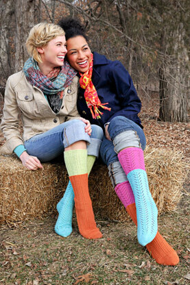 Two for One Socks in Spud & Chloe Fine - 9806 (Downloadable PDF)
