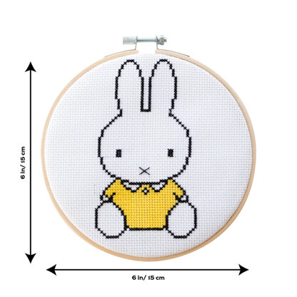 Cotton Clara Miffy Yellow Top Cross-Stitch Kit Cross Stitch Kit - 15cm