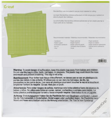 Cricut Cutting Mats 12"X12" 2/Pkg - StandardGrip