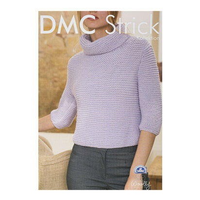 DMC Strickheft Rollkragenpullover für Damen (15132L/3)