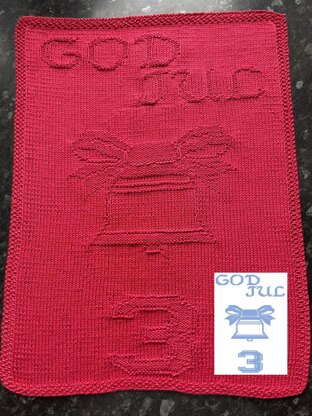 Nr. 444 3. Bells God Jul guest towel