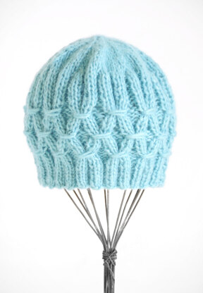 Hat in Blue Sky Fibers Techno - Downloadable PDF