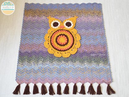 Retro Owl Blanket