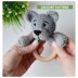 Wolf baby rattle