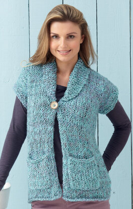 Woman’s Jacket and Waiscoat in Hayfield Ripple\nSuper Chunky - 7202 - Downloadable PDF
