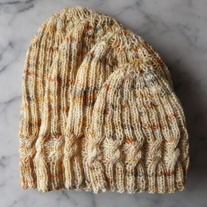 Simple Cable Sock Beanie