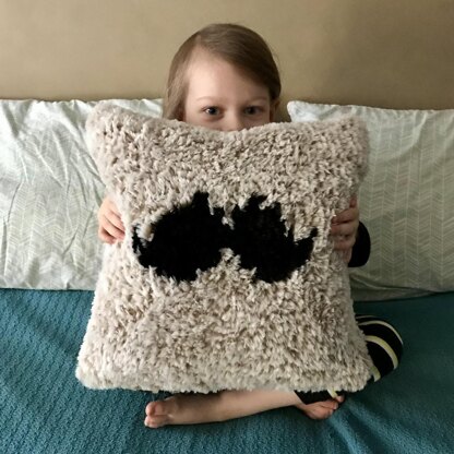 Fuzzy Mustache Pillow