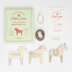 Cotton Clara Dala Horse Embroidery Kit - 12cm