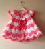 Pink And White Baby Dress Two Colors