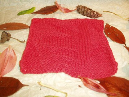 Dishcloth Calendar - September (autumn leaf)