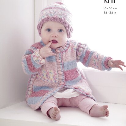 Coat, Hat, Sweater, Tabard and Gilet in King Cole DK - 4995 - Downloadable PDF