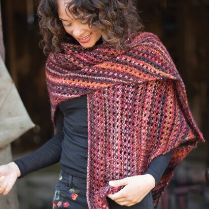 Daiyu Shawl in Berroco Millefiori - 392-2 - Downloadable PDF