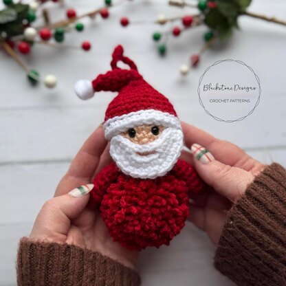 Santa Jingle Bell Ornament